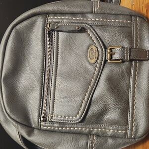 B.o.c. Gray Saddleback Backpack Purse